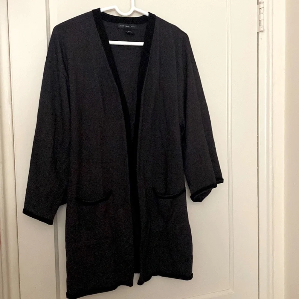 Joan vass gray cardigan size: M